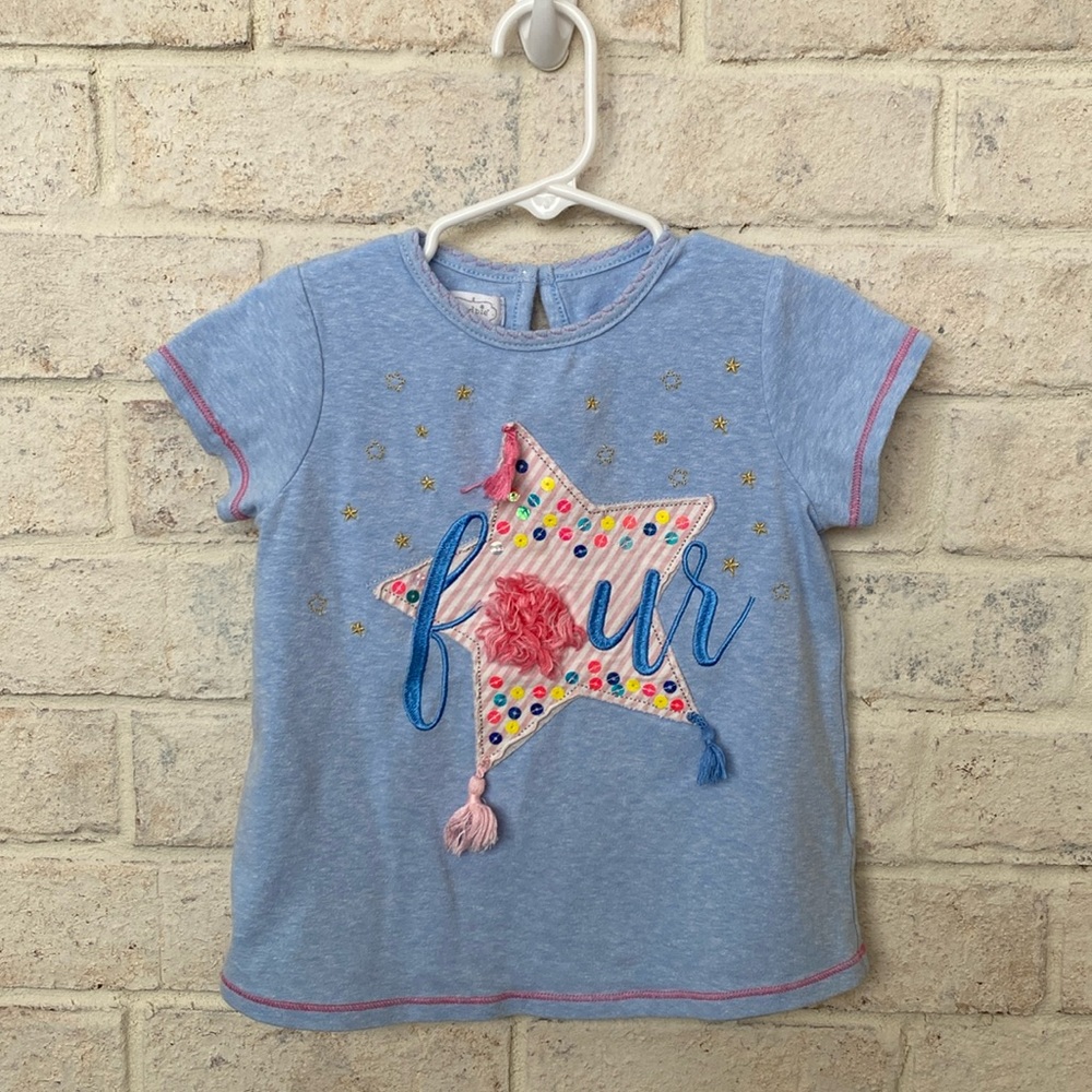 Mud Pie 4th birthday shirt